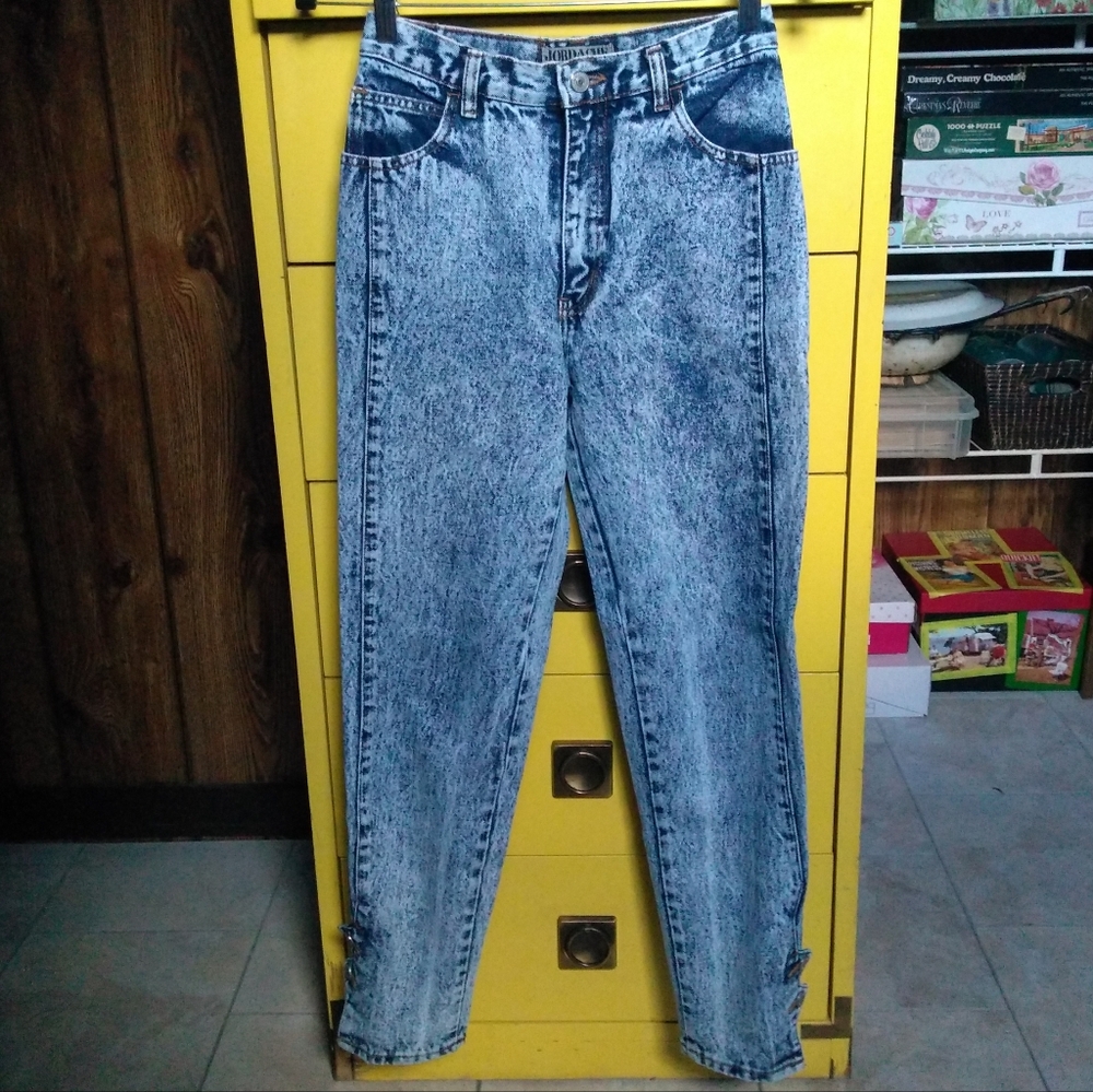 Vintage 1980s Jordache Acid-Washed Jeans